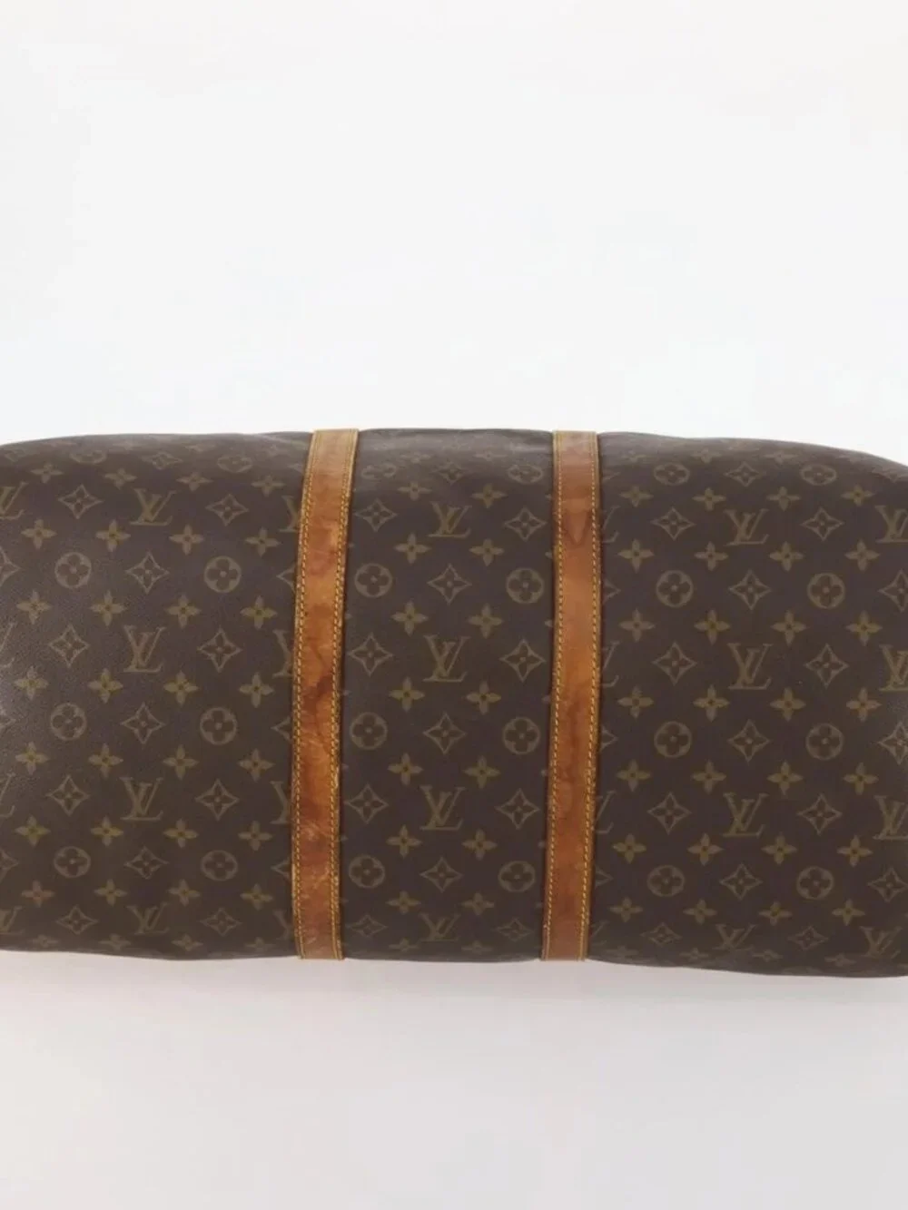 LOUIS VUITTON Monogram Keepall Bandouliere 55 Boston Bag M41414 LV Auth BA10979